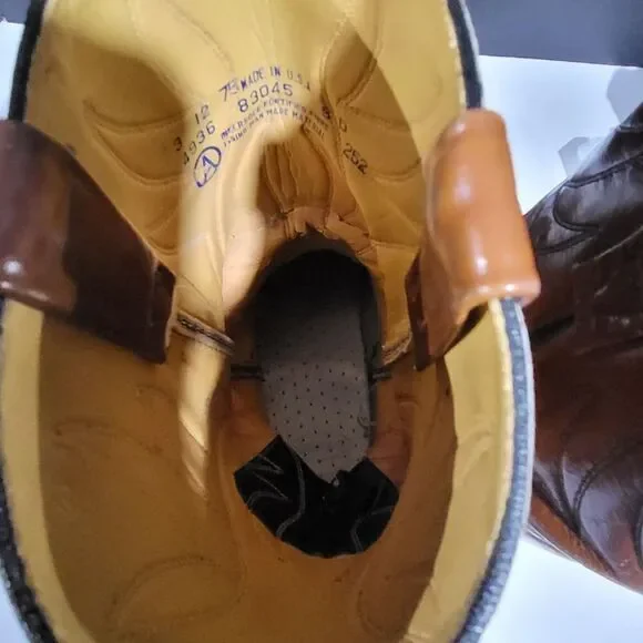 Acme Men's Leather Western Cowboy Boots Size 9D - Picture 10 of 10